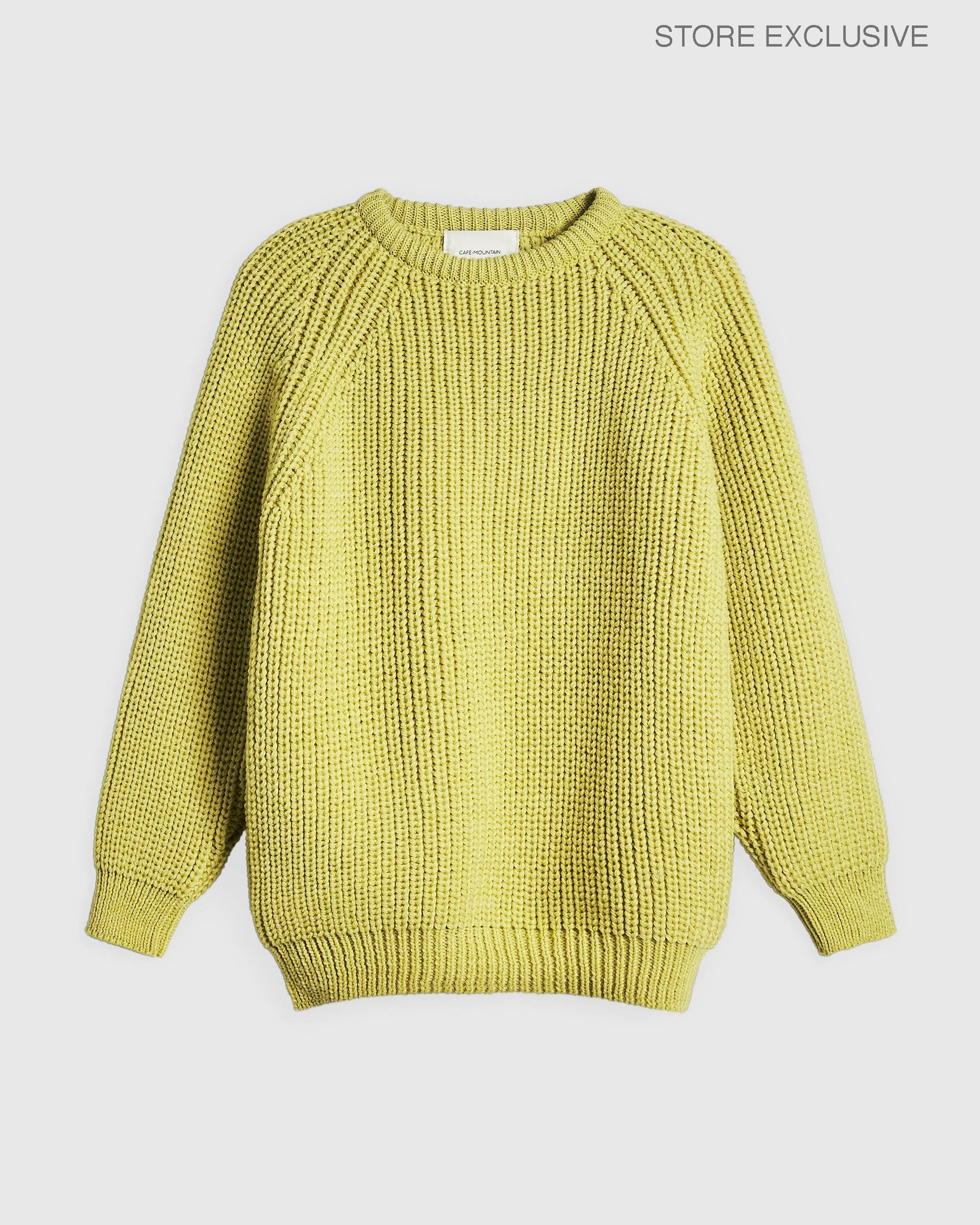 Holmes Raglan Wool Knit - Garden Pea