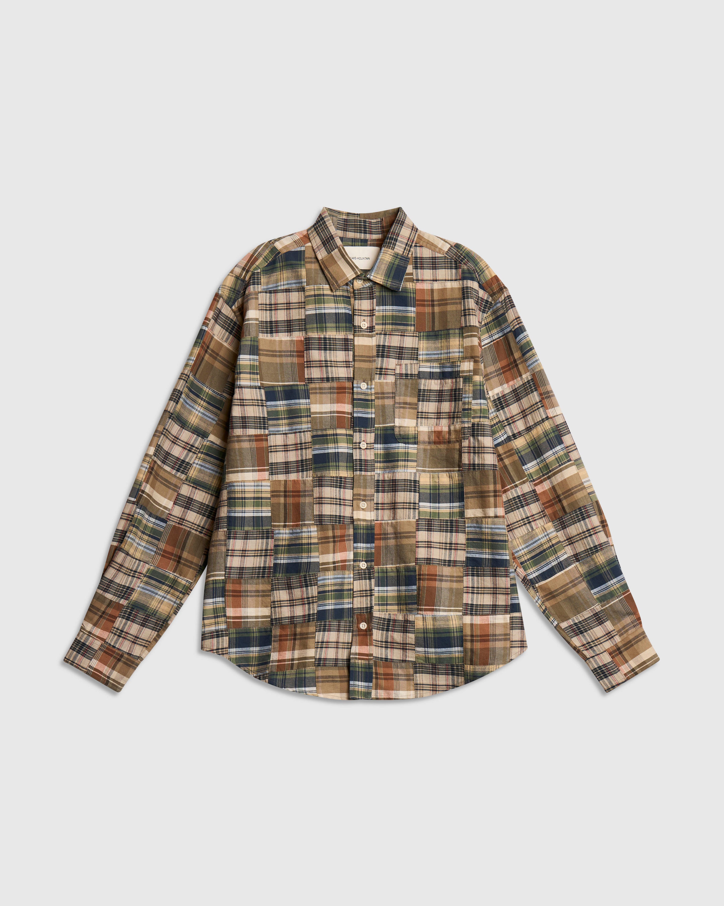 Patchwork Heritage Shirt - Olive Madras