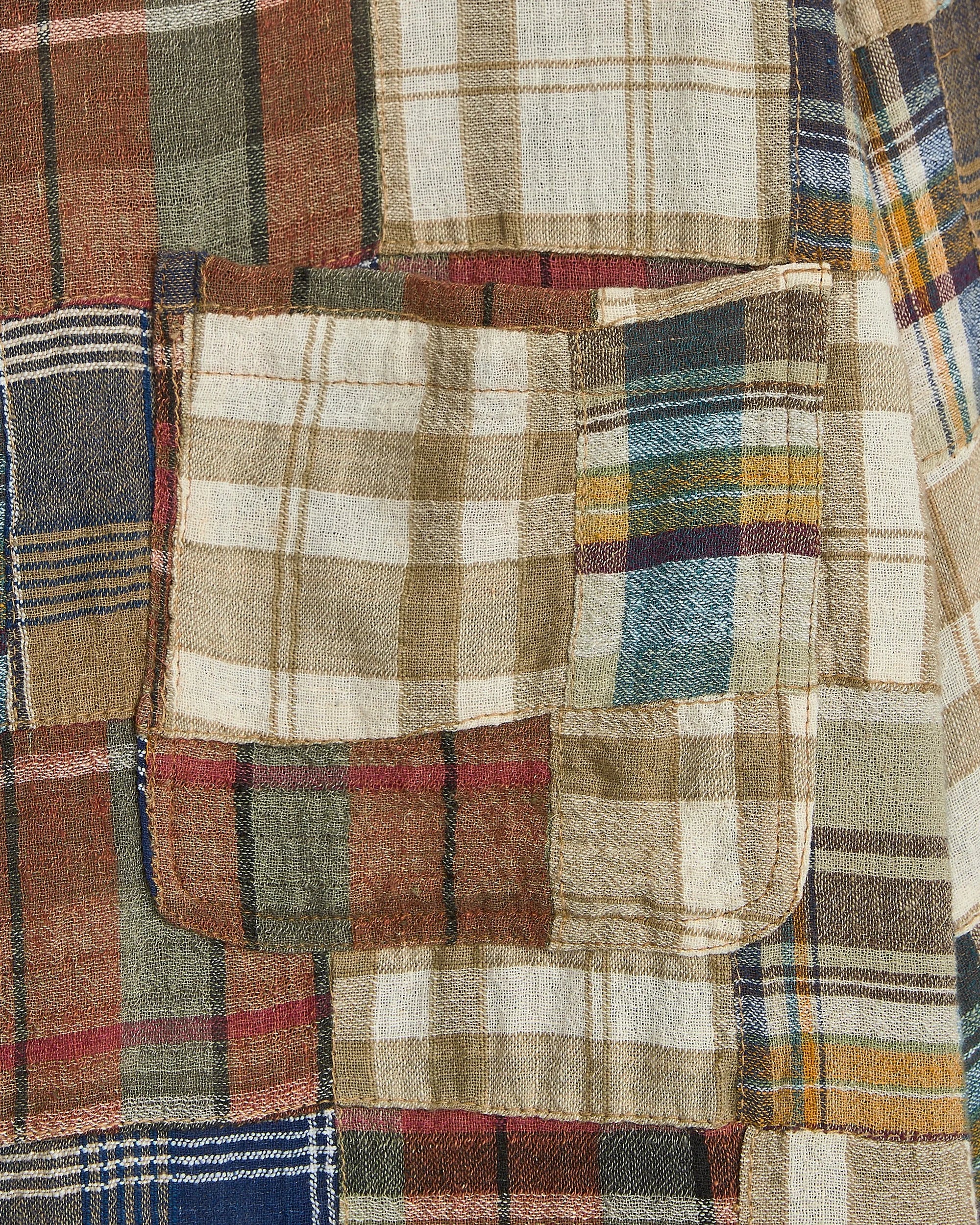 Patchwork Check Heritage Shirt - Crazy Madras
