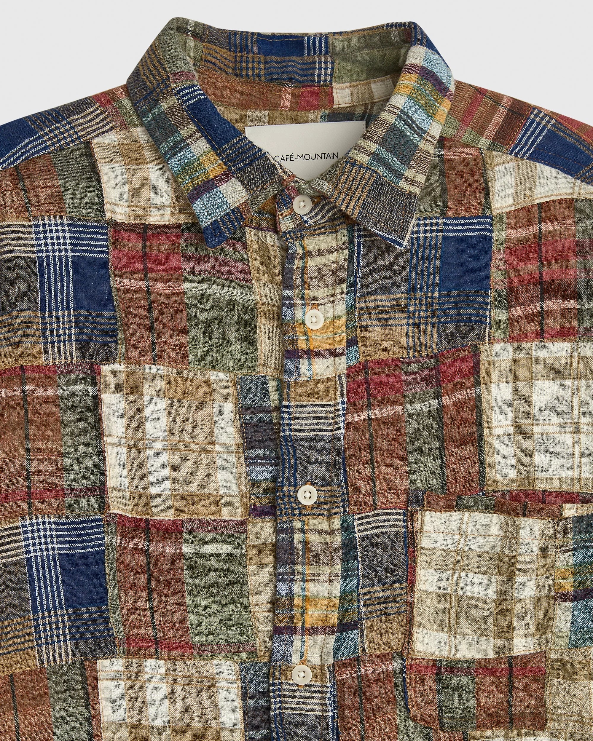 Patchwork Check Heritage Shirt - Crazy Madras