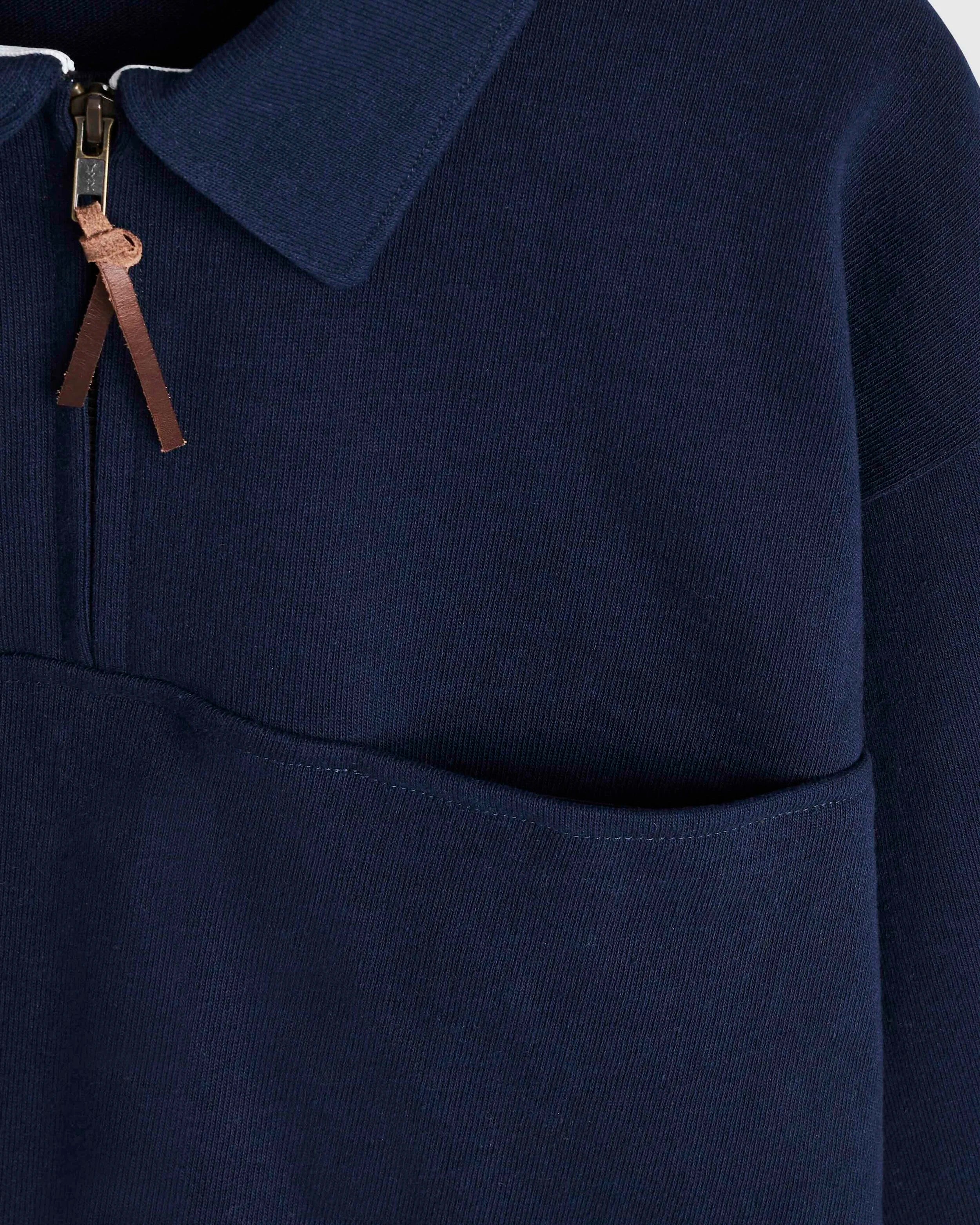 Quarter Zip Heavy Sweat - Navy