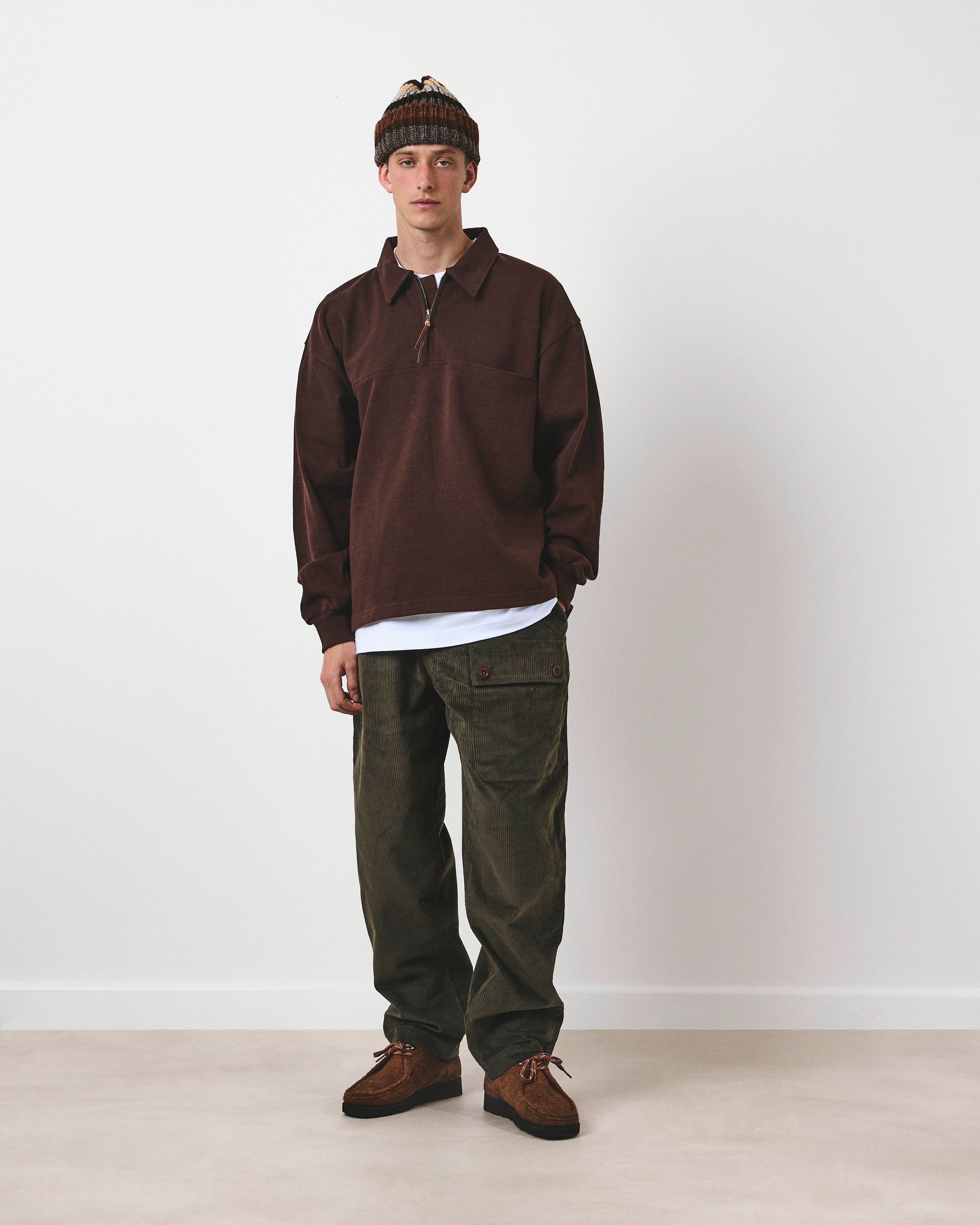 Quarter Zip Heavy Sweat - Earth