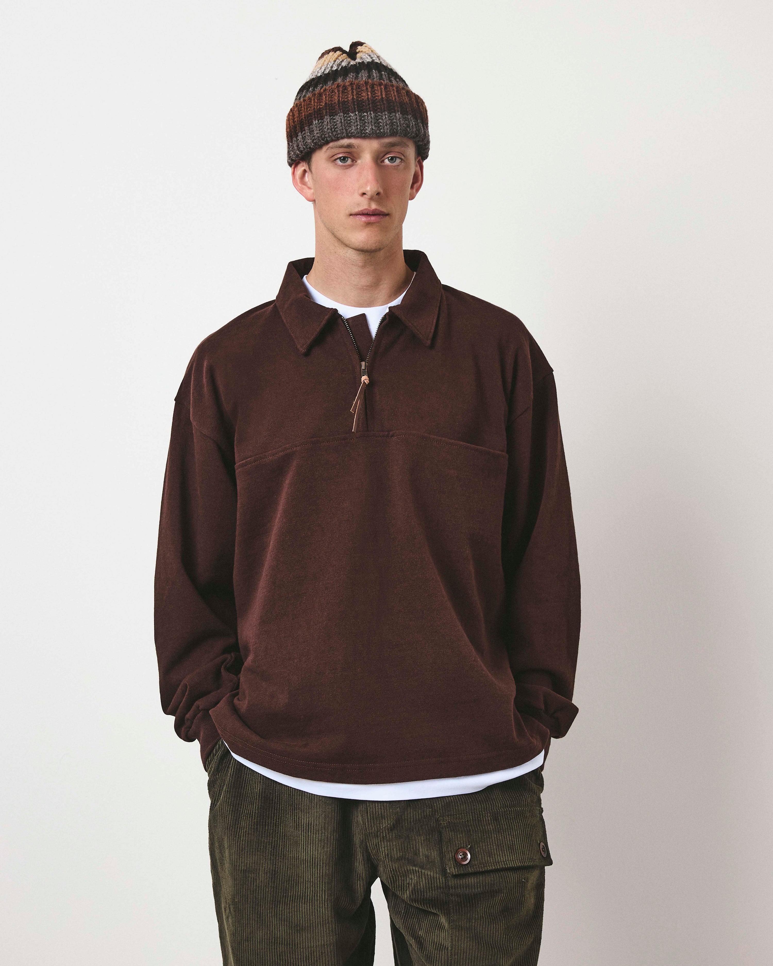 Quarter Zip Heavy Sweat - Earth