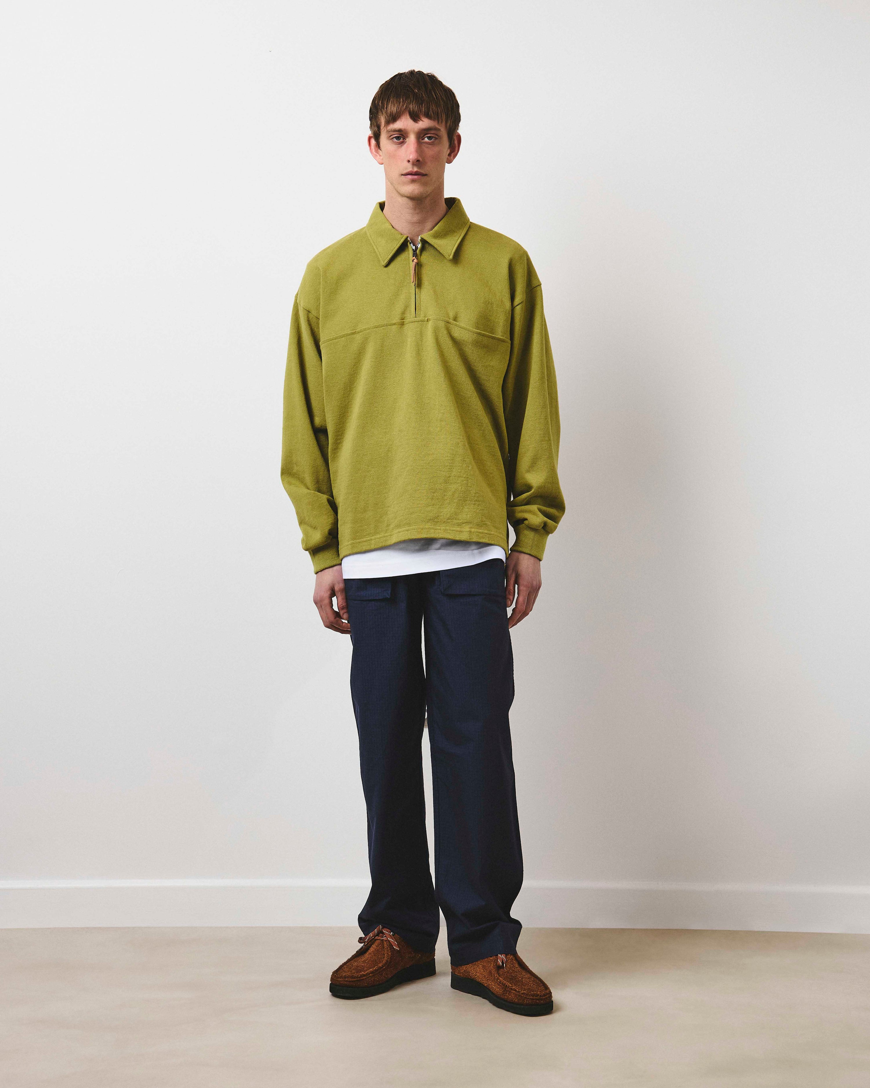 Quarter Zip Heavy Sweat - Kiwi