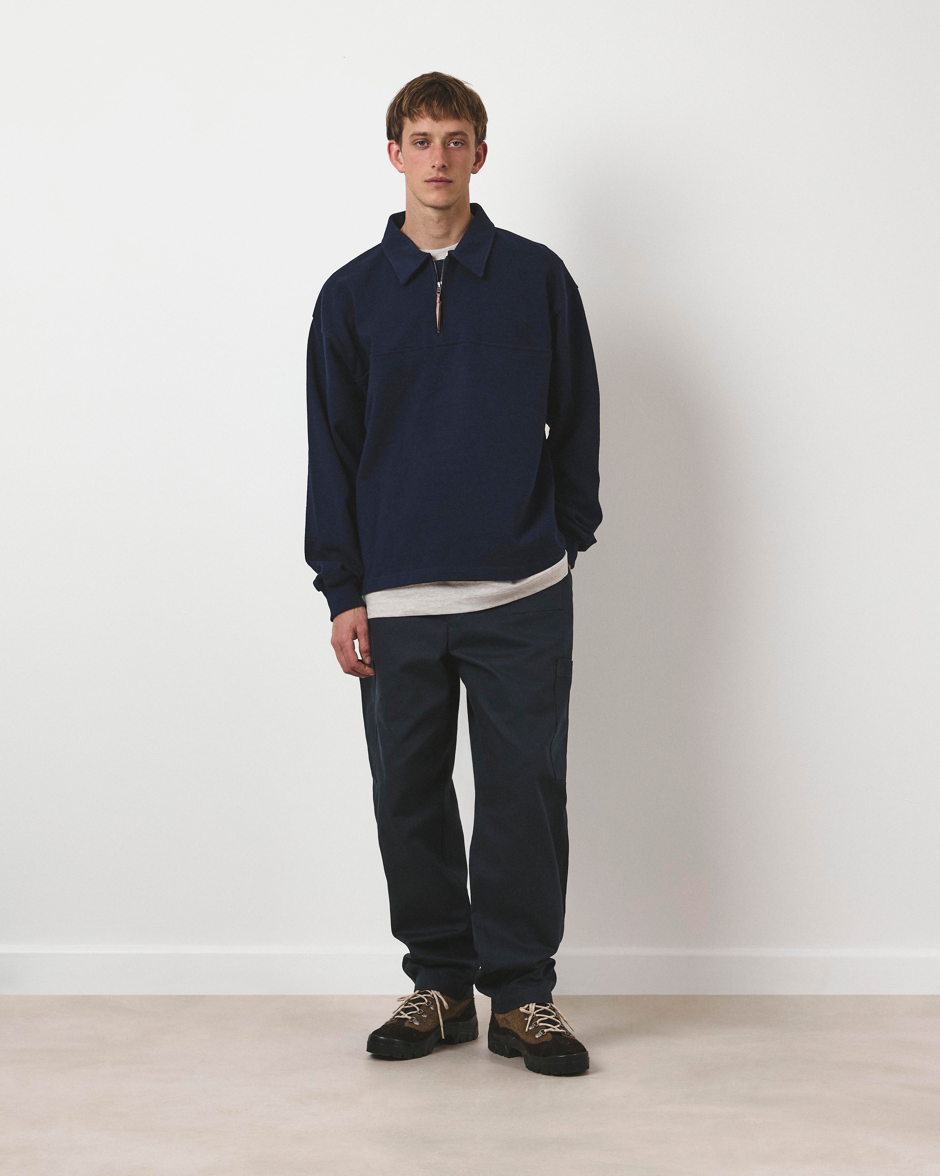 Quarter Zip Heavy Sweat - Navy
