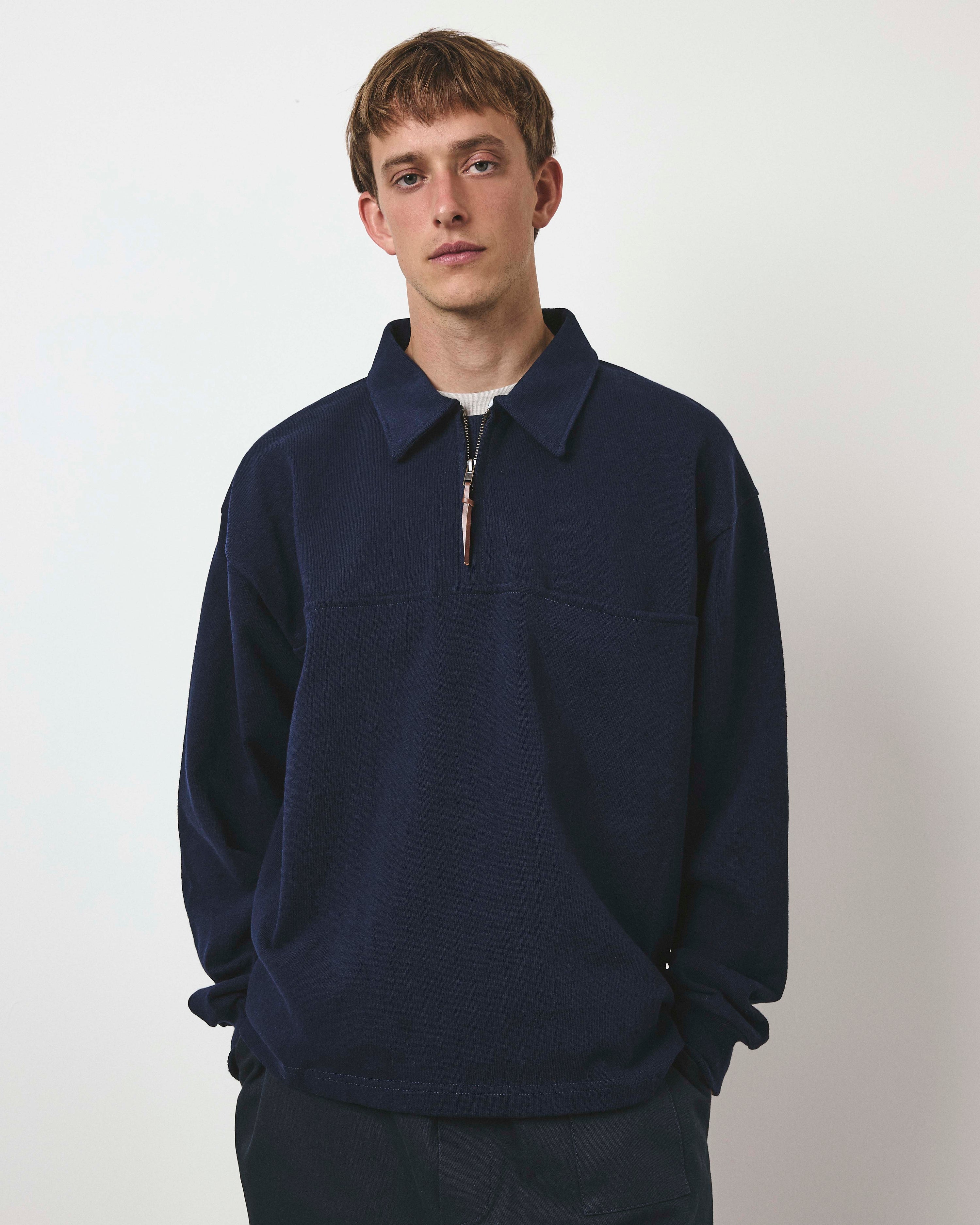 Quarter Zip Heavy Sweat - Navy