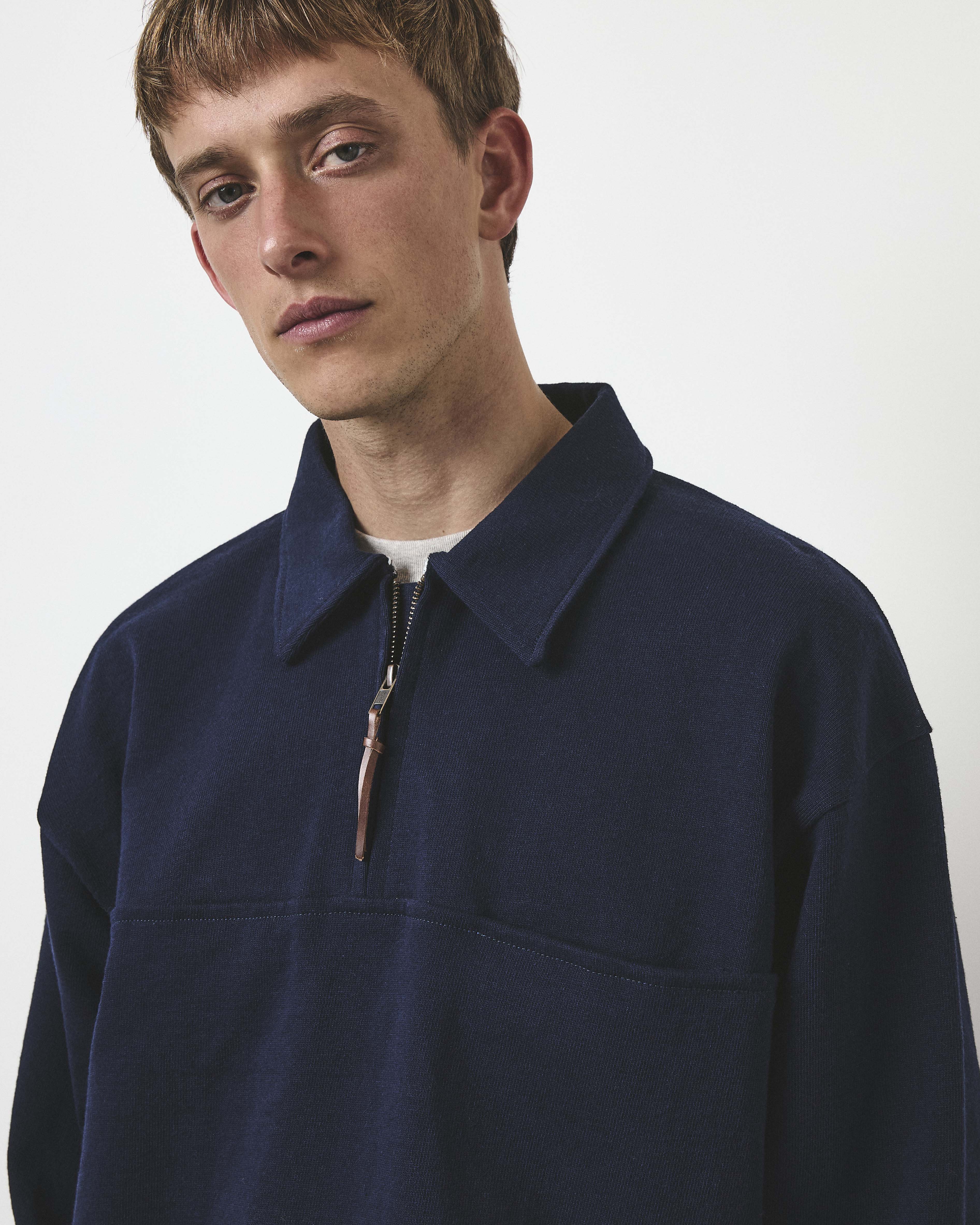 Script Logo Wool Cap - Navy | Café Mountain