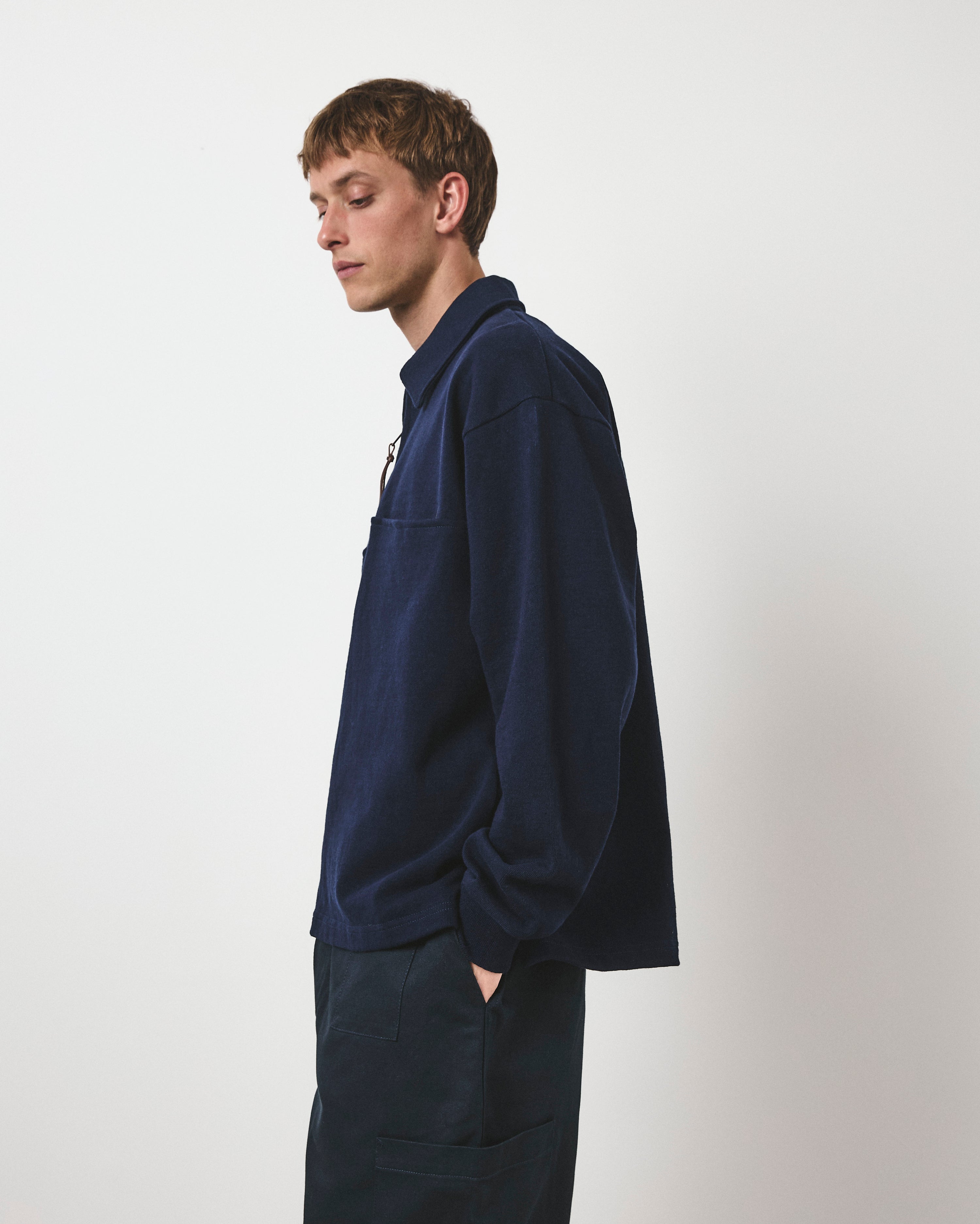 Quarter Zip Heavy Sweat - Navy