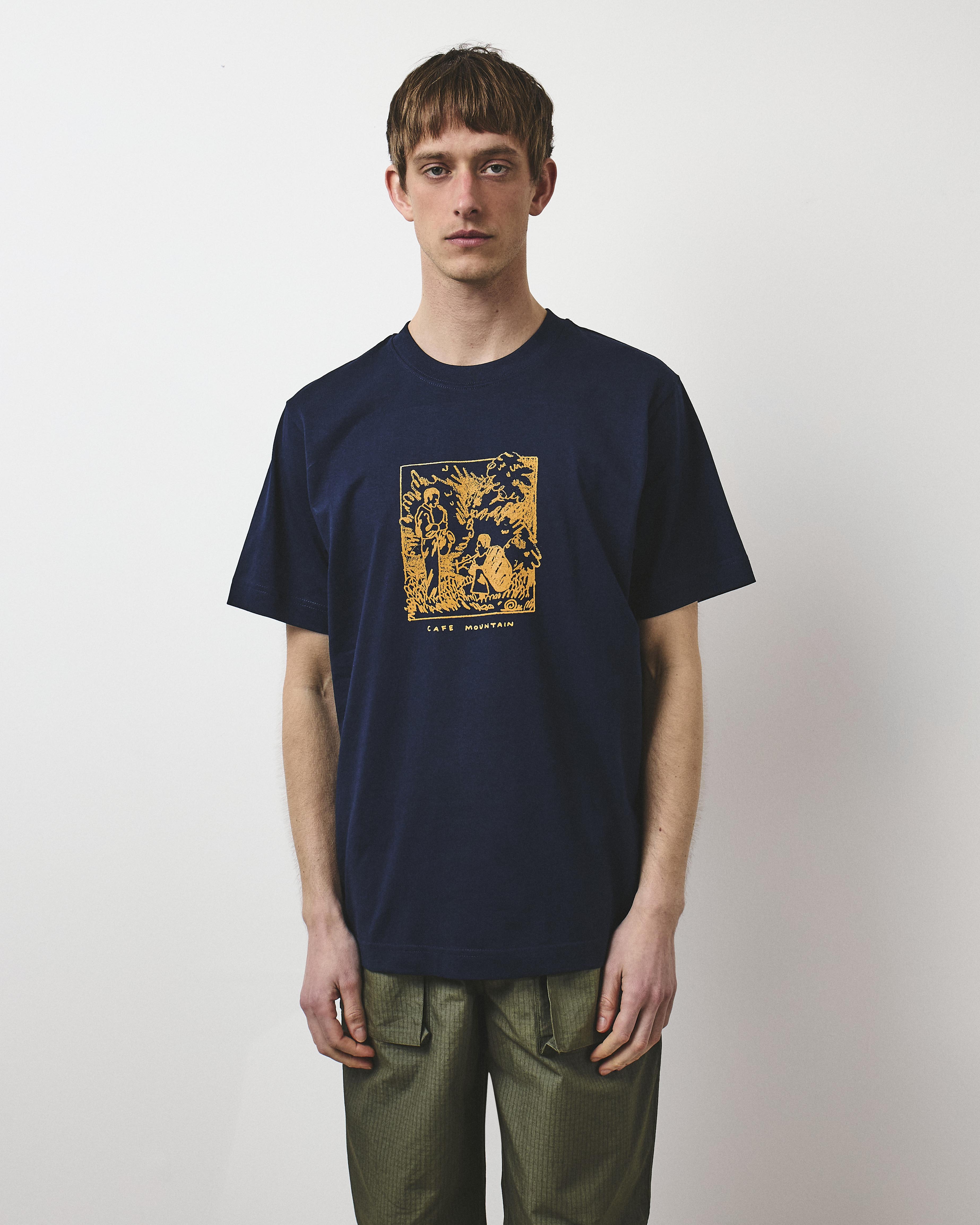 Scribble Rangey Tee - Deep Navy – Café Mountain