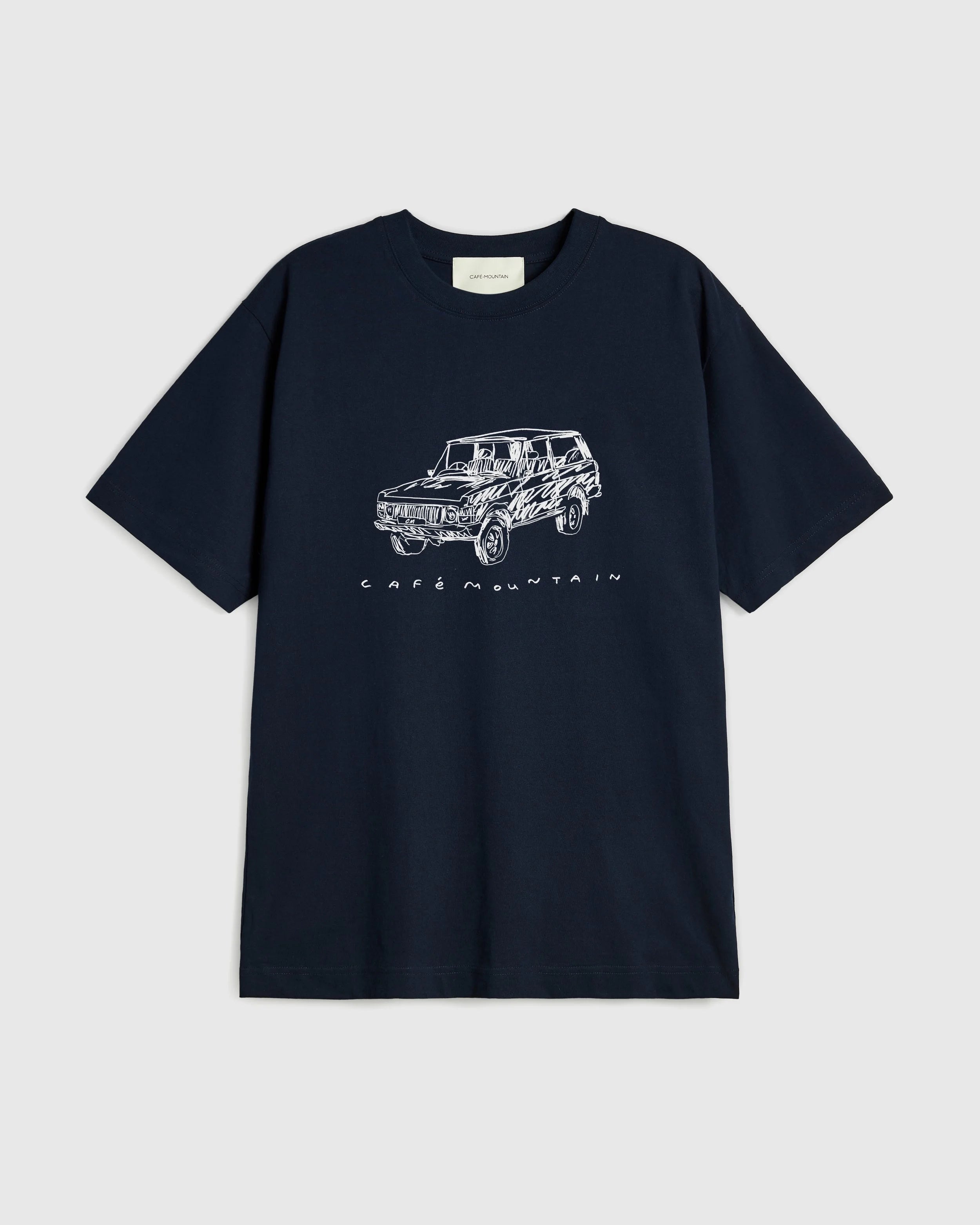 Scribble Rangey Tee - Deep Navy