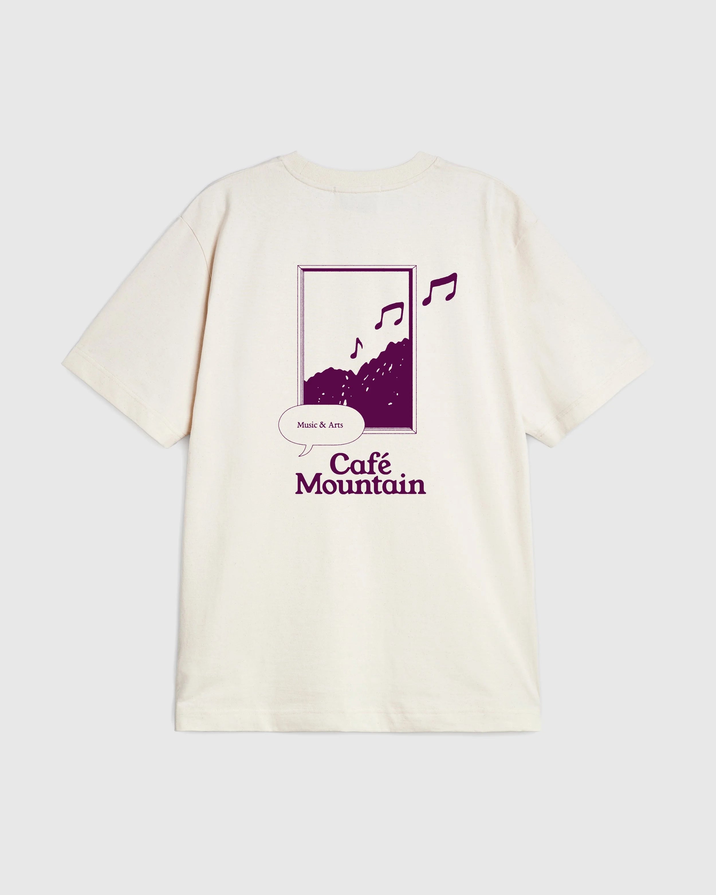 Sounds From The Mountain Tee - Vintage Ivory And Purple