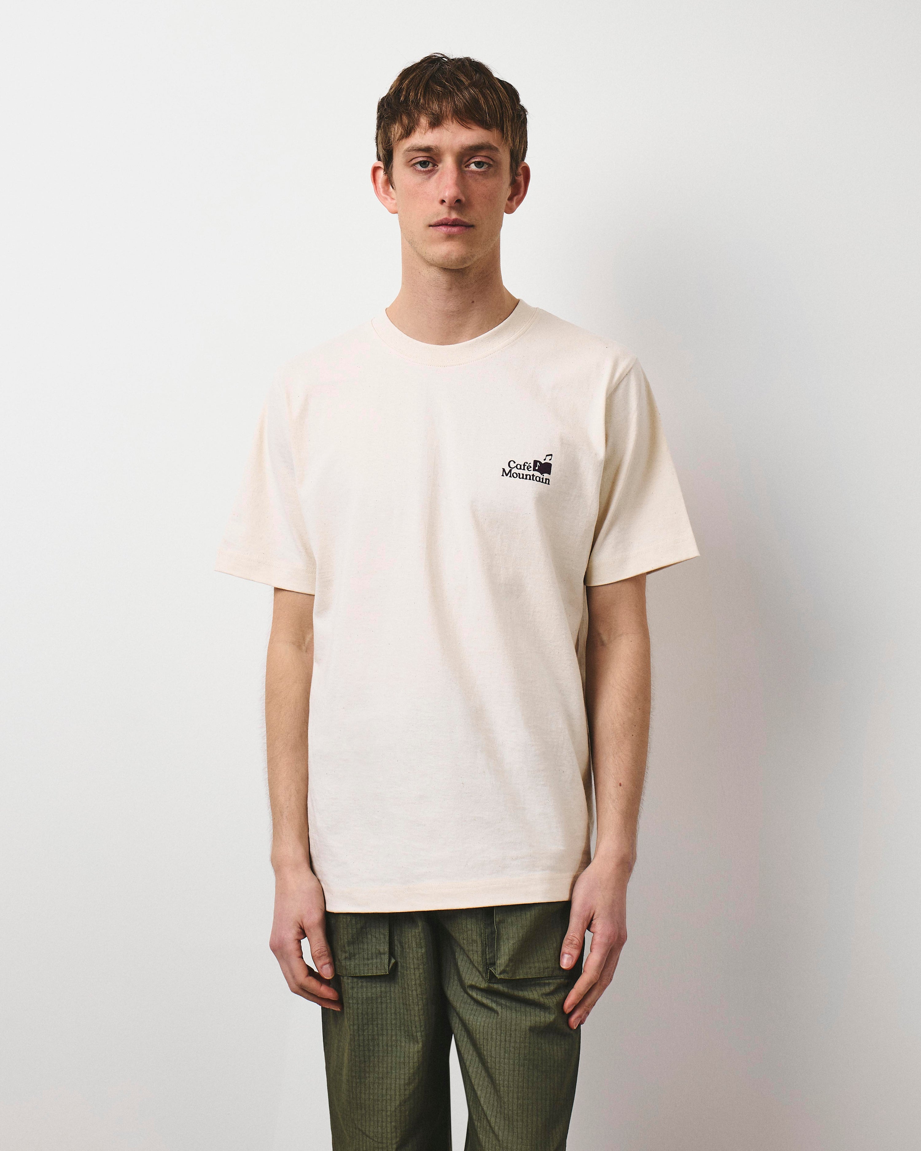 Sounds From The Mountain Tee - Vintage Ivory And Purple