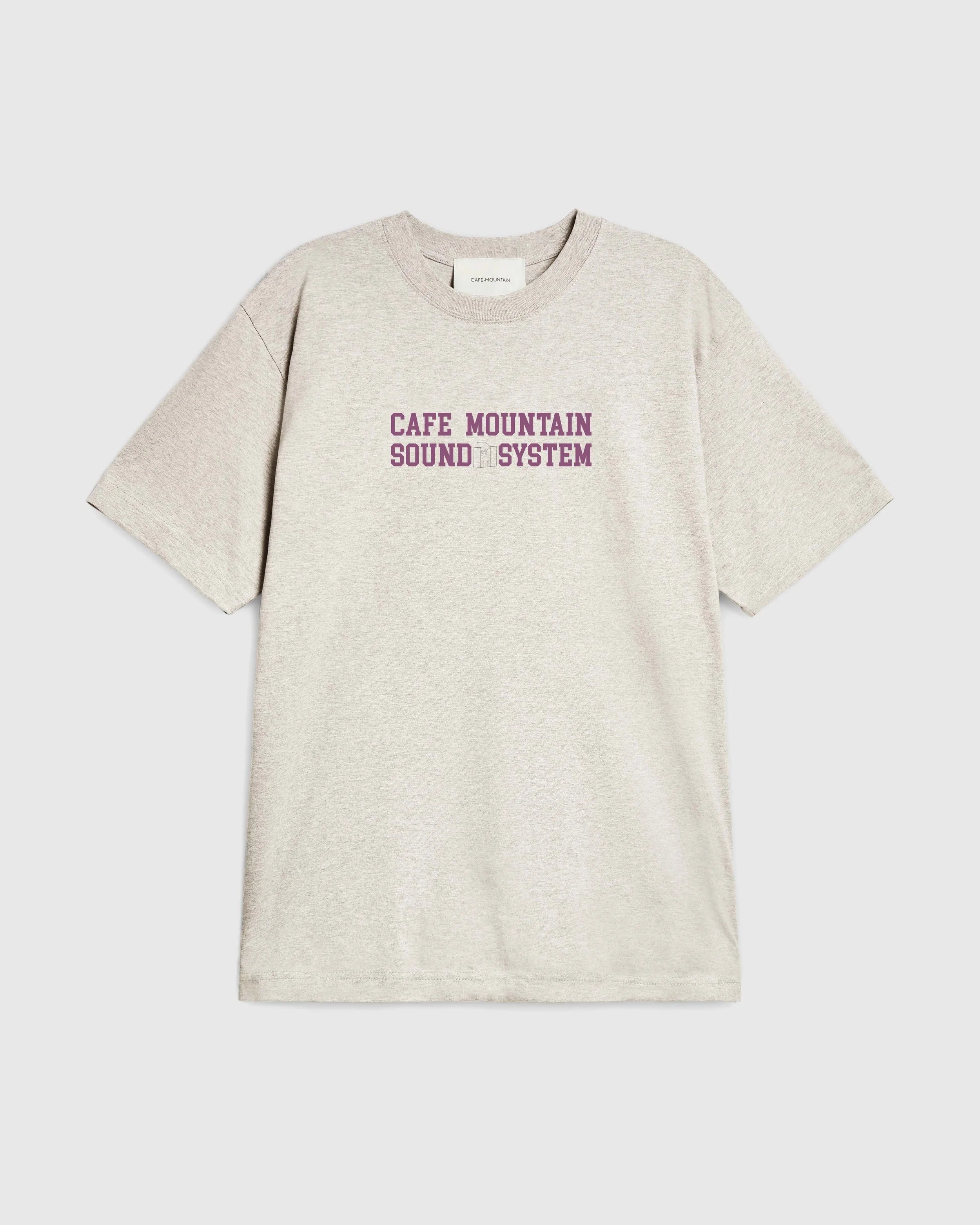 Soundsystem Tee - Vintage Heather and Lupin