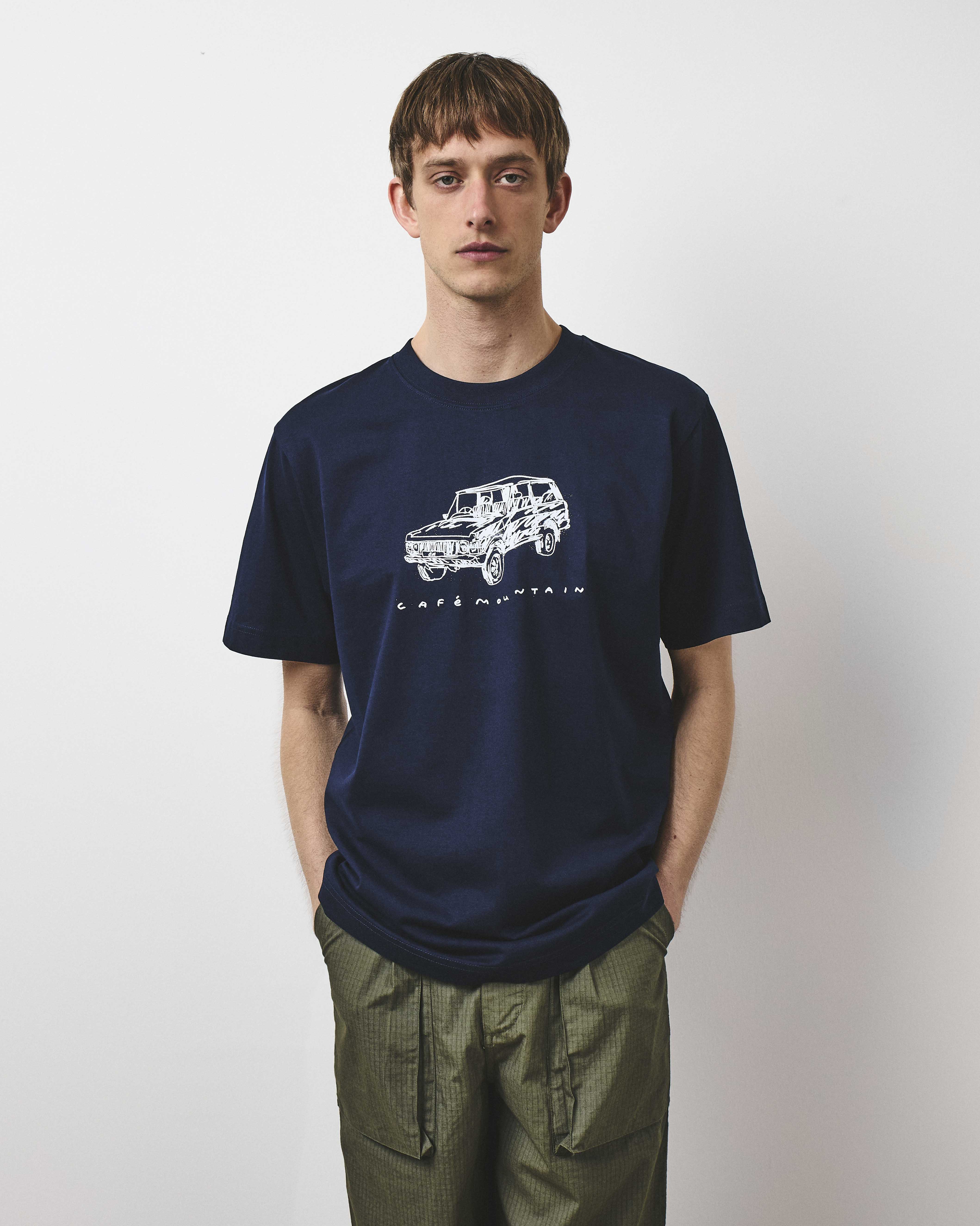 Scribble Rangey Tee - Deep Navy – Café Mountain