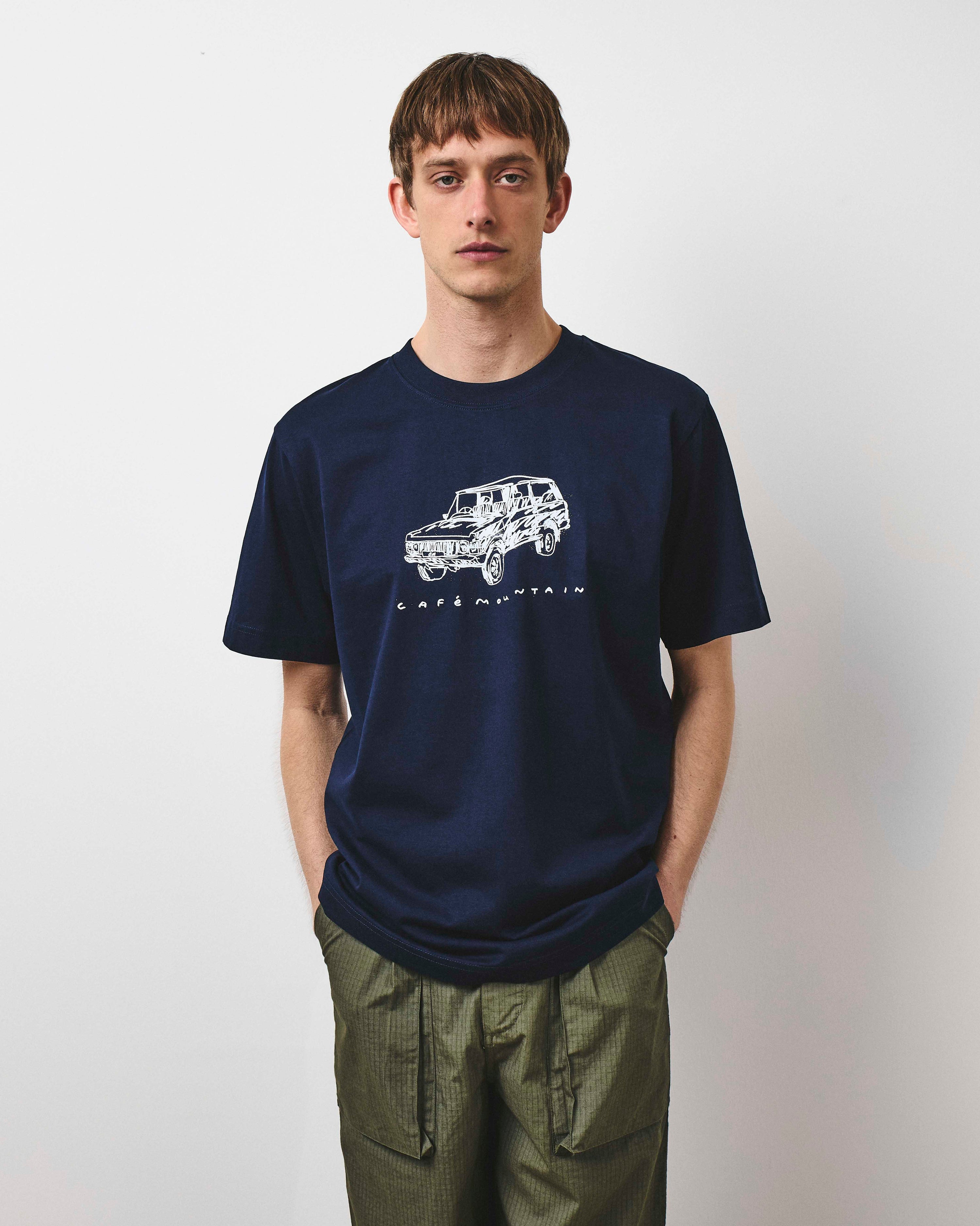 Scribble Rangey Tee - Deep Navy