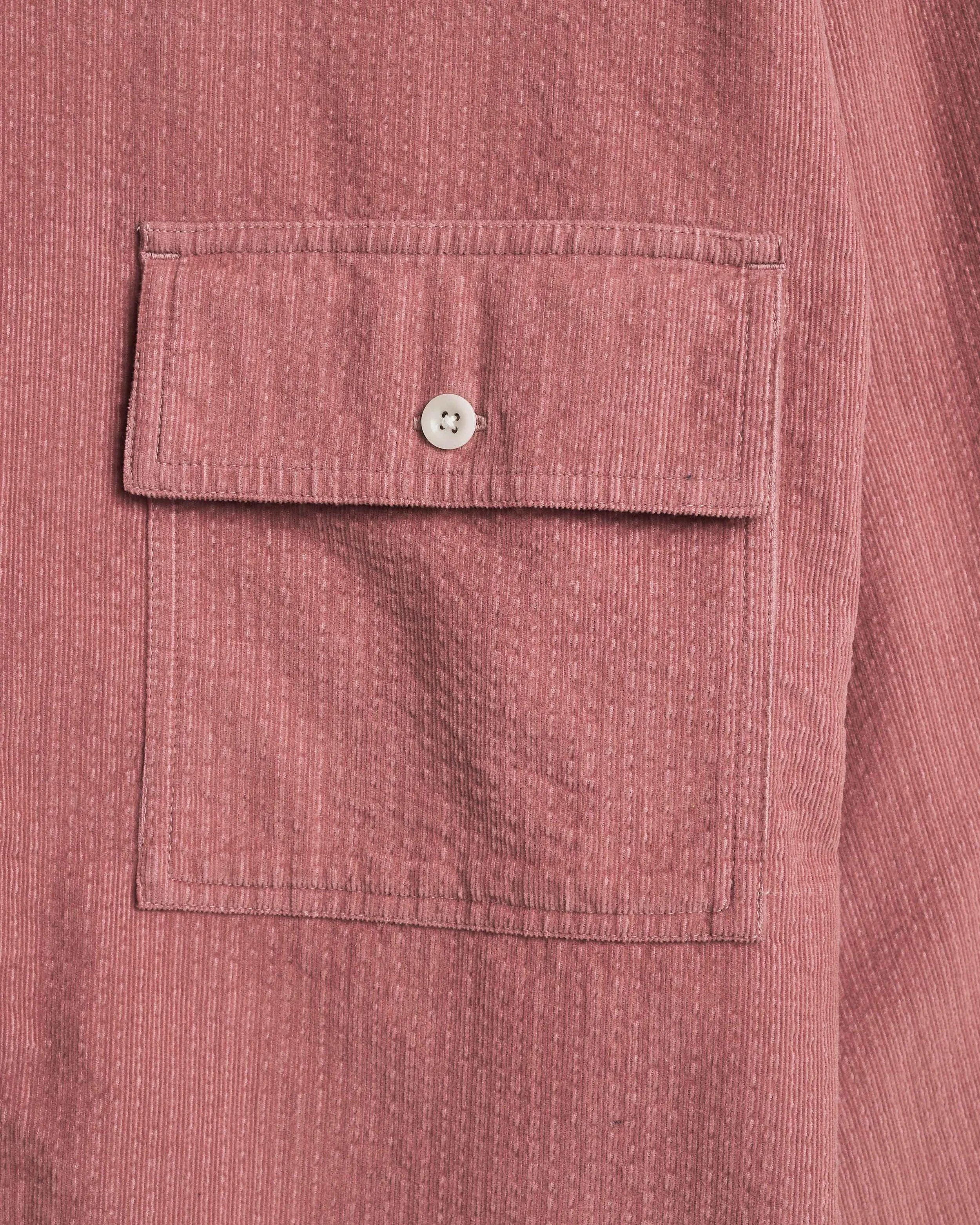 Double Pocket Seersucker Cord Heritage Shirt - Rose