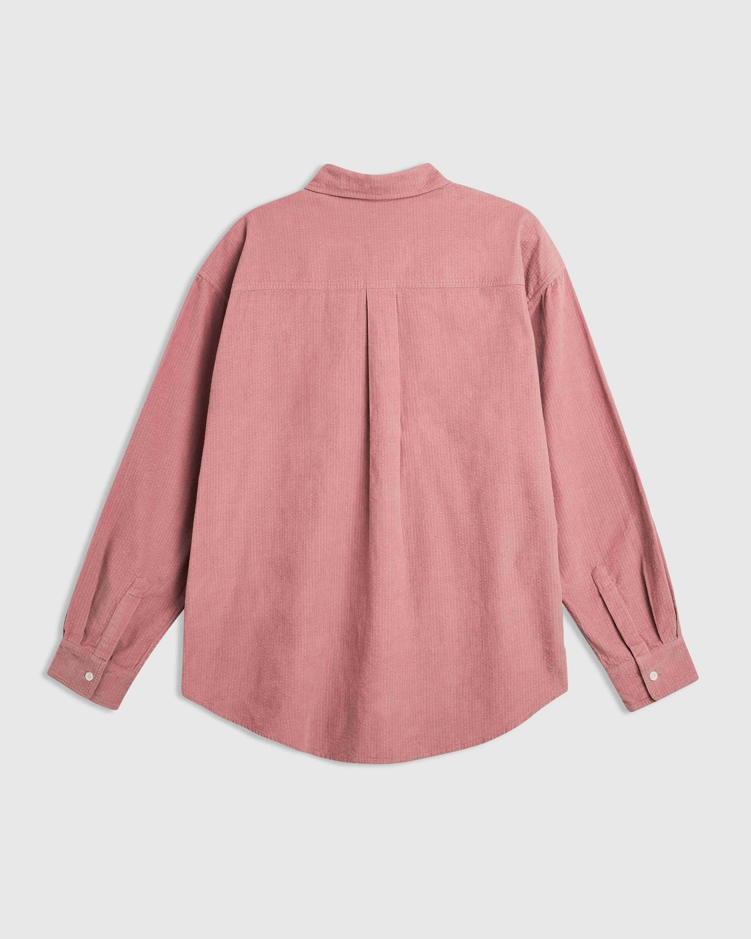 Double Pocket Seersucker Cord Heritage Shirt - Rose