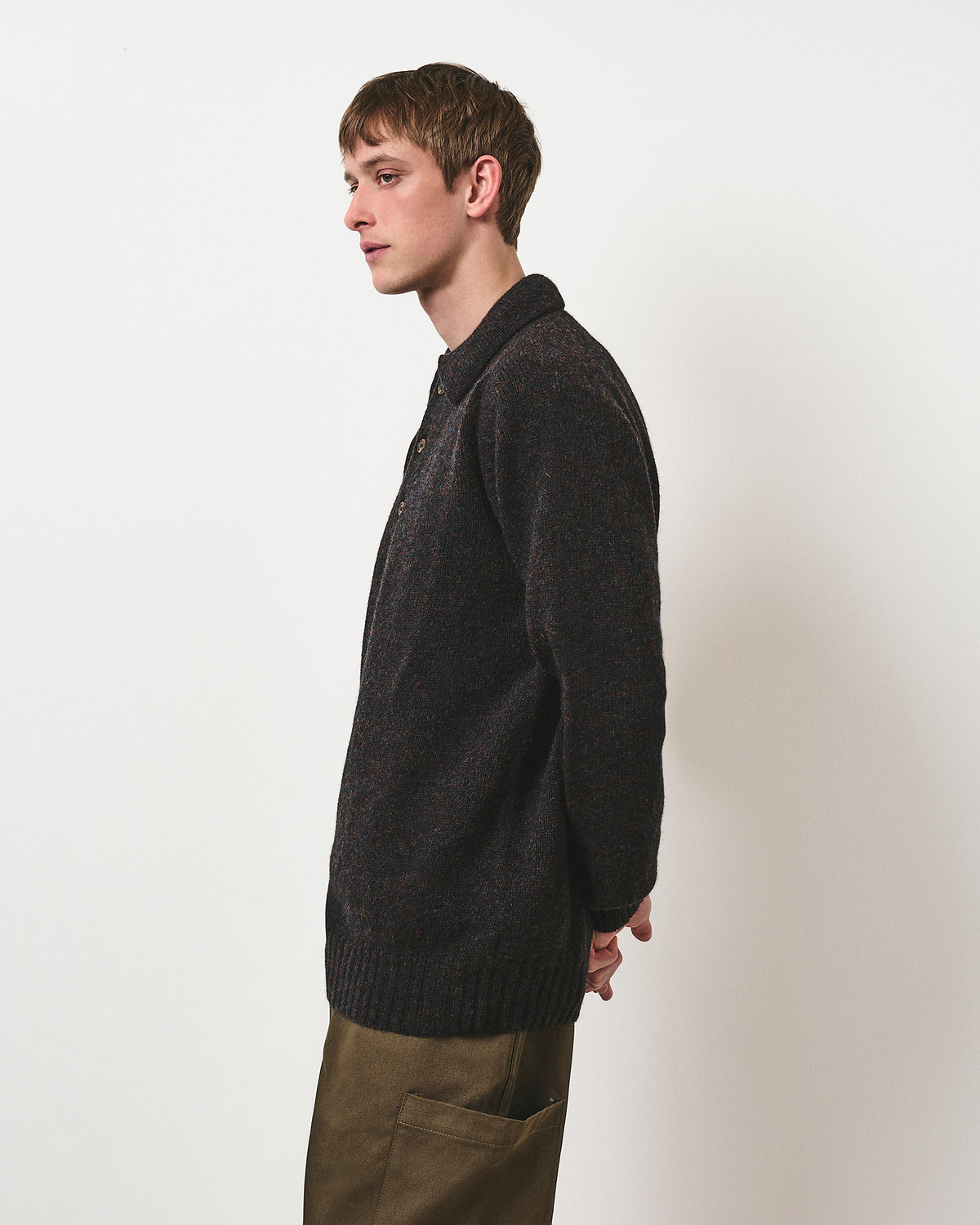 Knitted Polo - Mercury