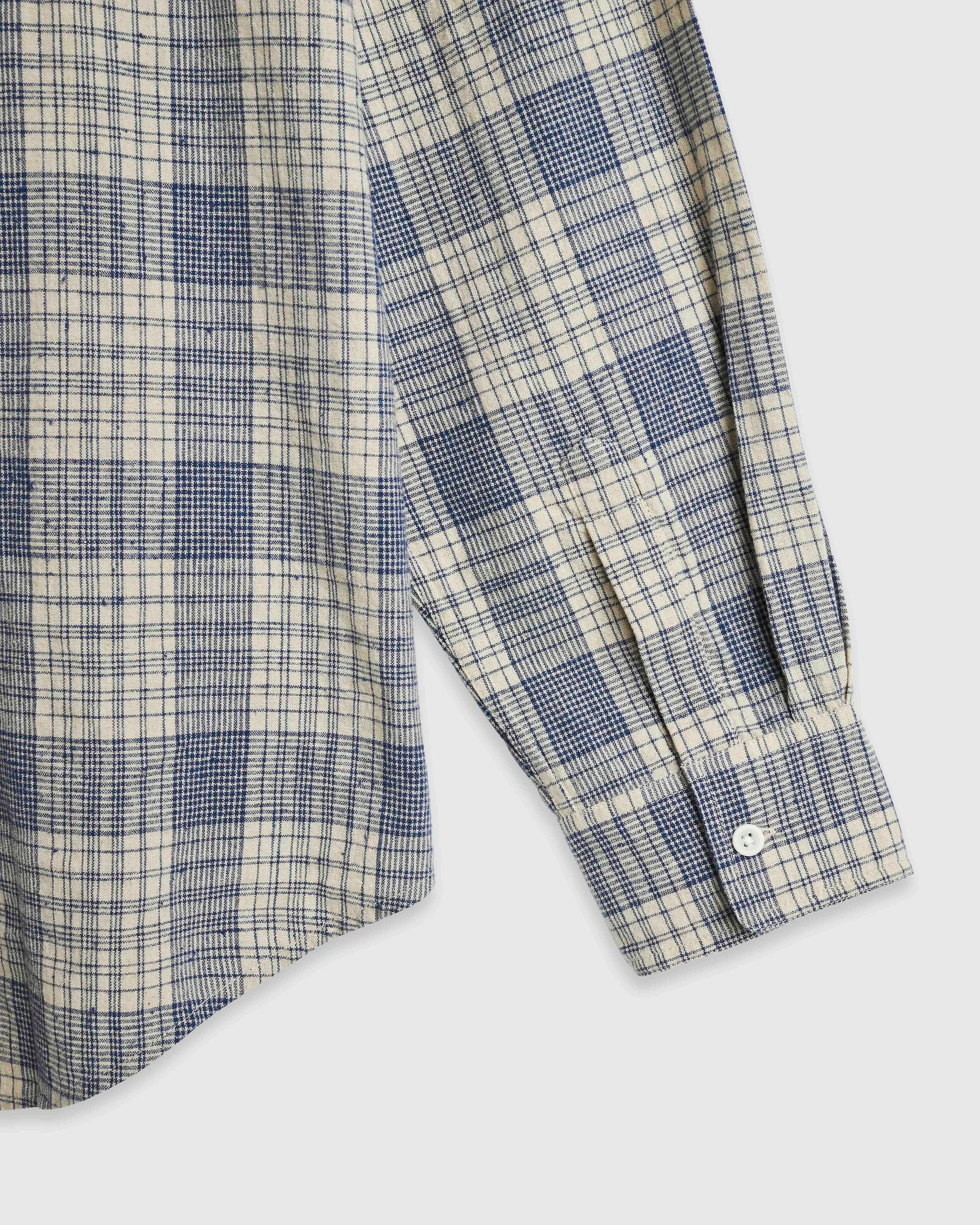 Heritage Shirt - Ecru Slub Check