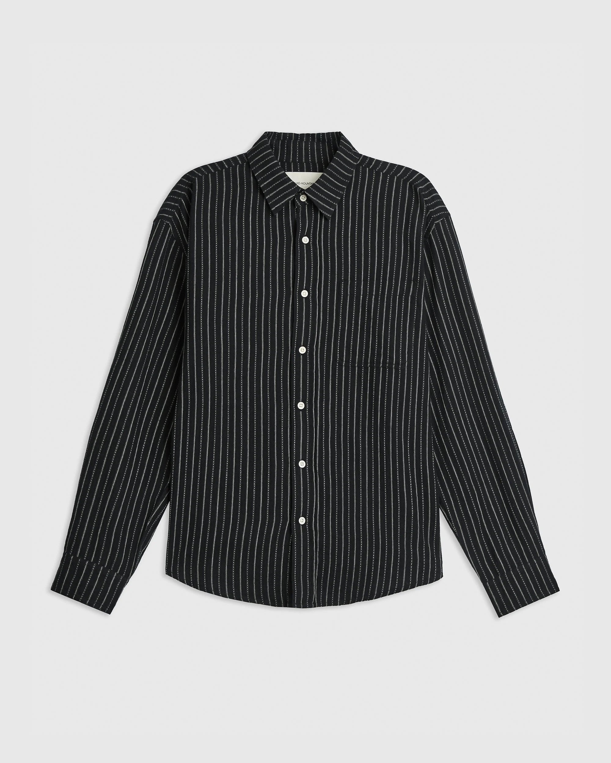 Dotted Stripe Heritage Shirt - Midnight