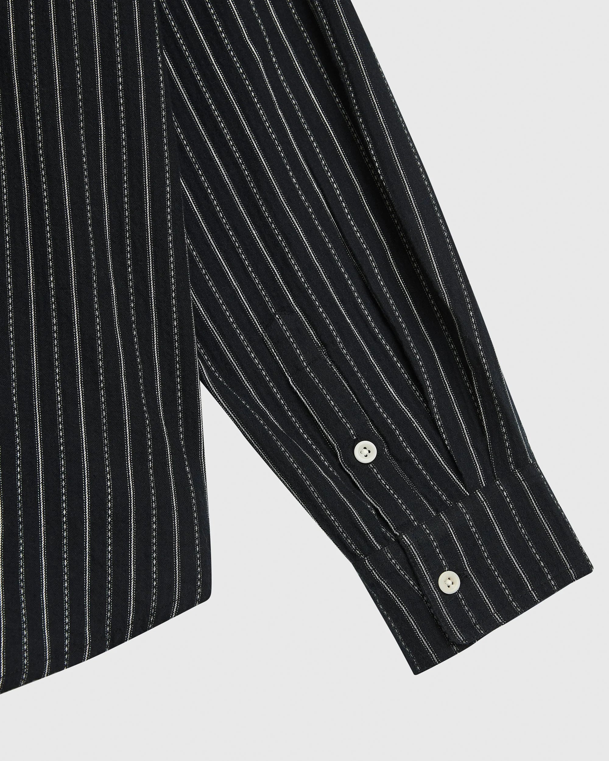 Dotted Stripe Heritage Shirt - Midnight