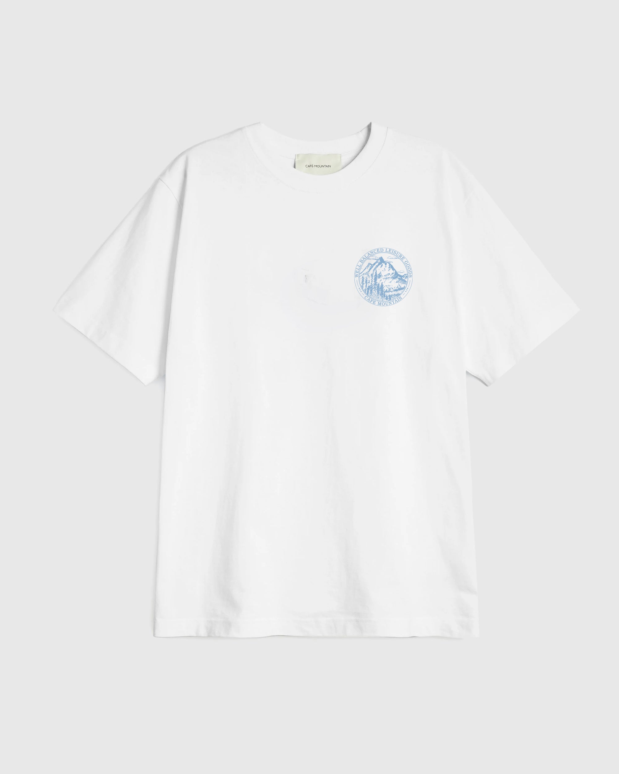 Members Stamp Tee - Natural and Sky