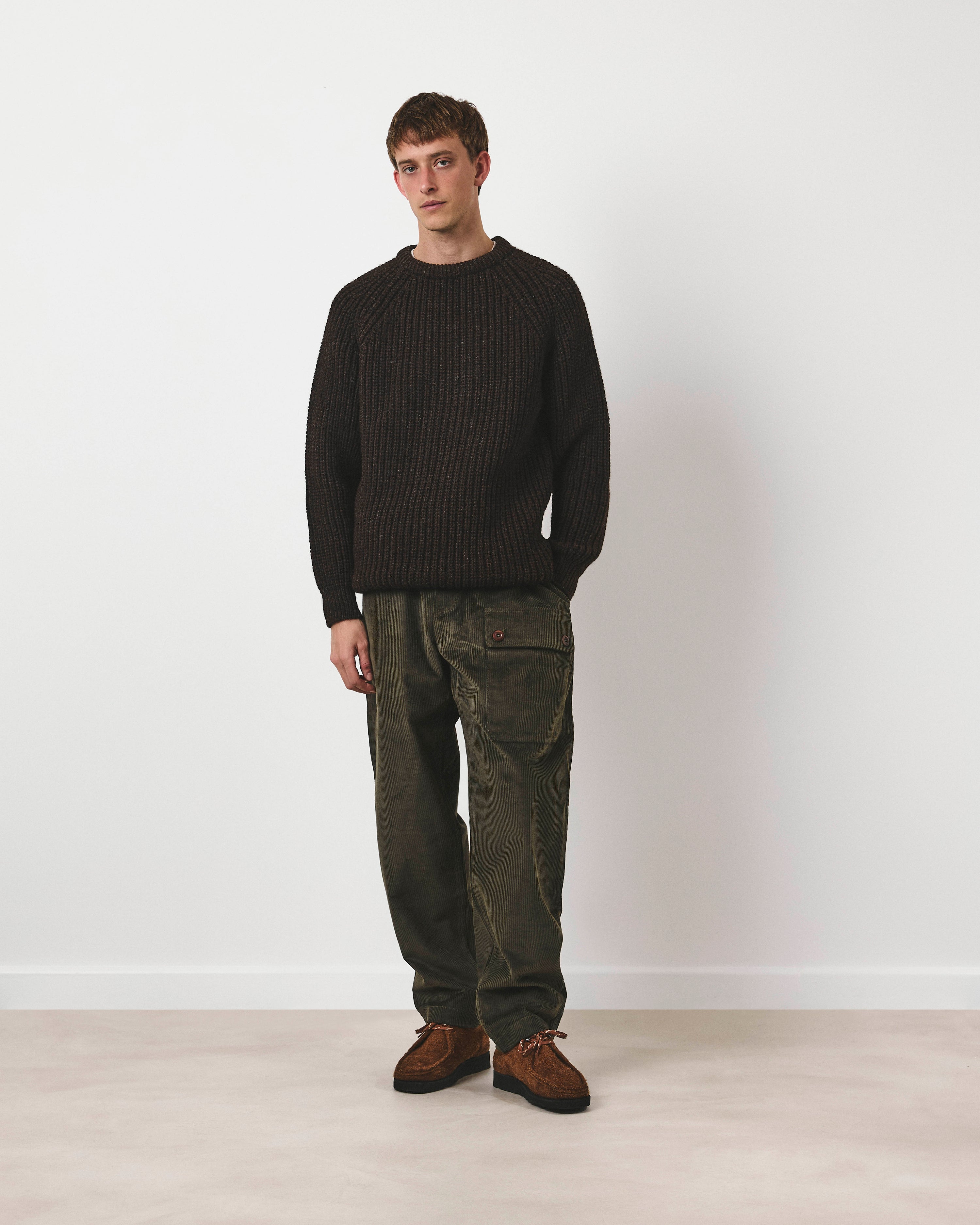 Holmes Raglan Wool Knit - Earth