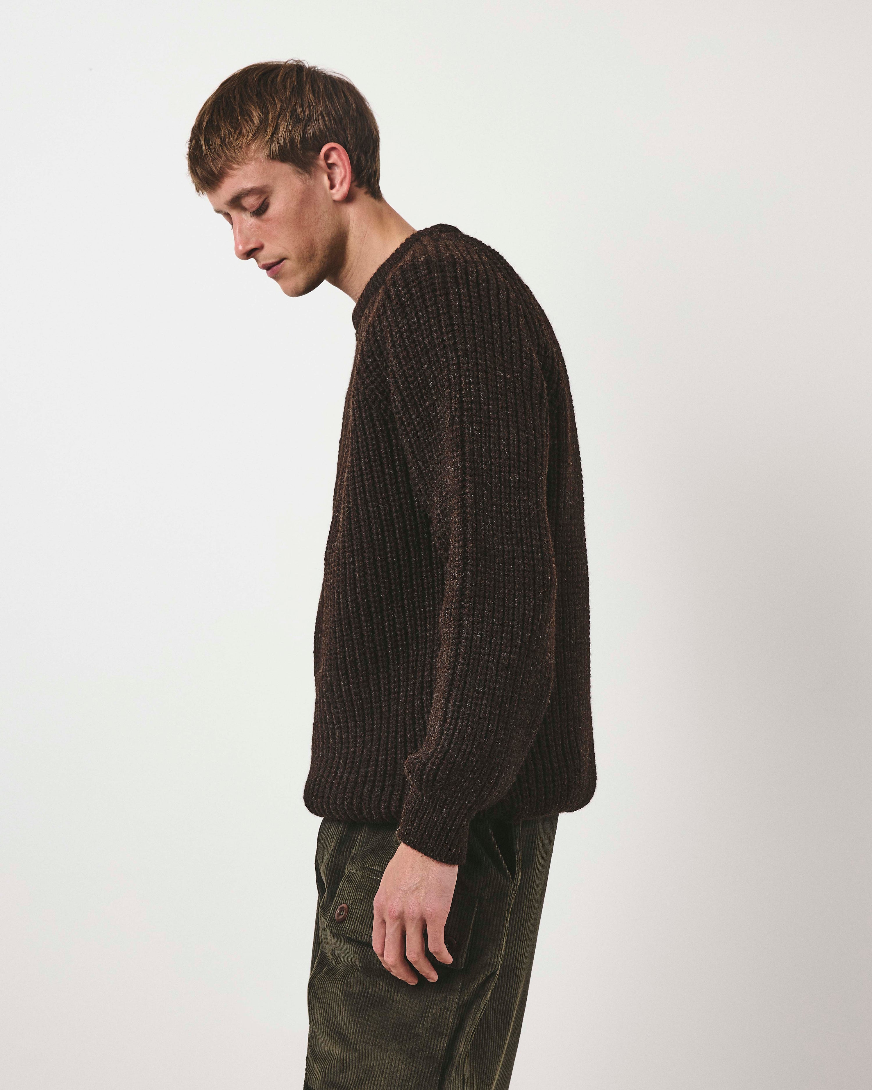 Holmes Raglan Wool Knit - Earth