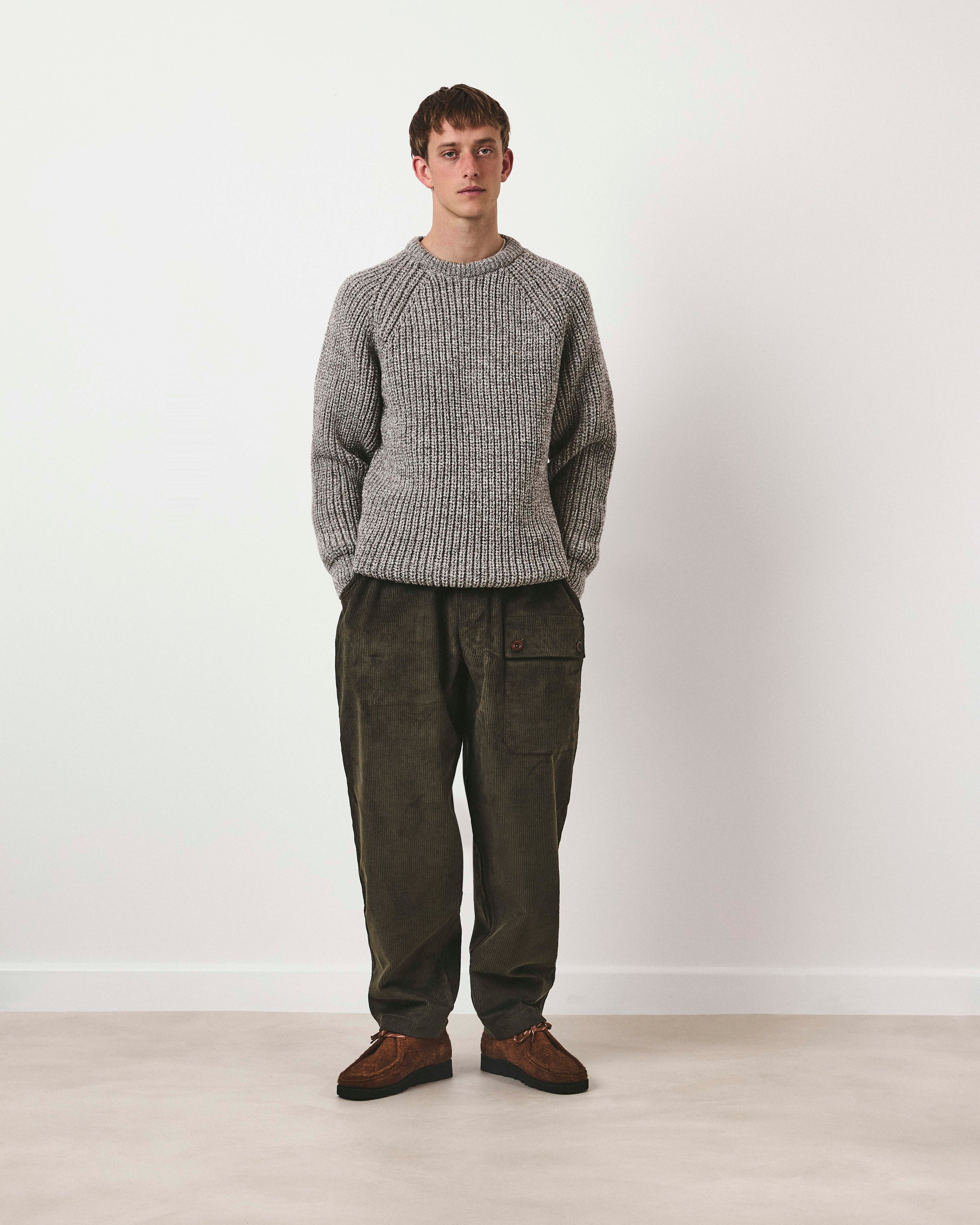 Holmes Raglan Wool Knit - Natural