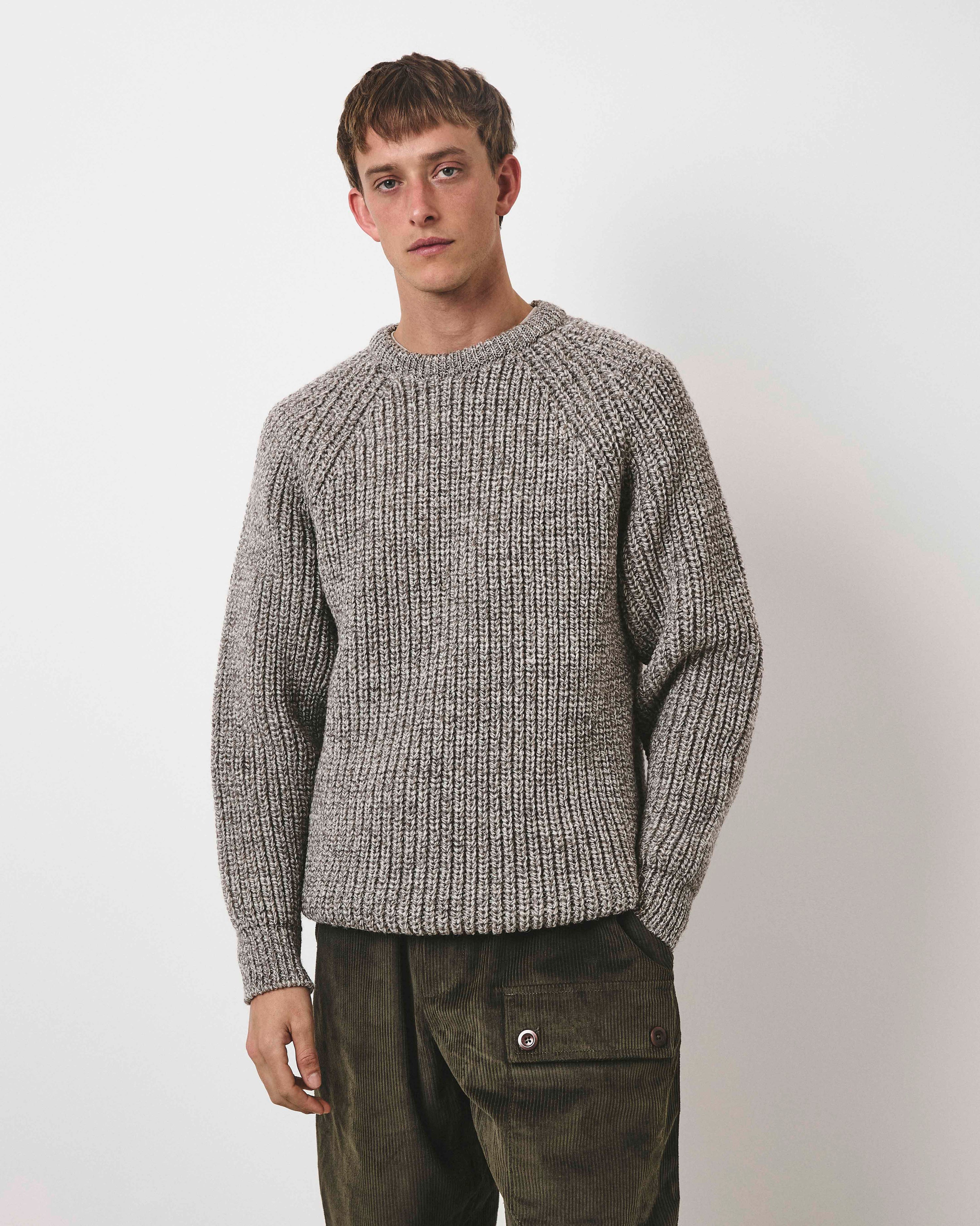Holmes Raglan Wool Knit - Natural
