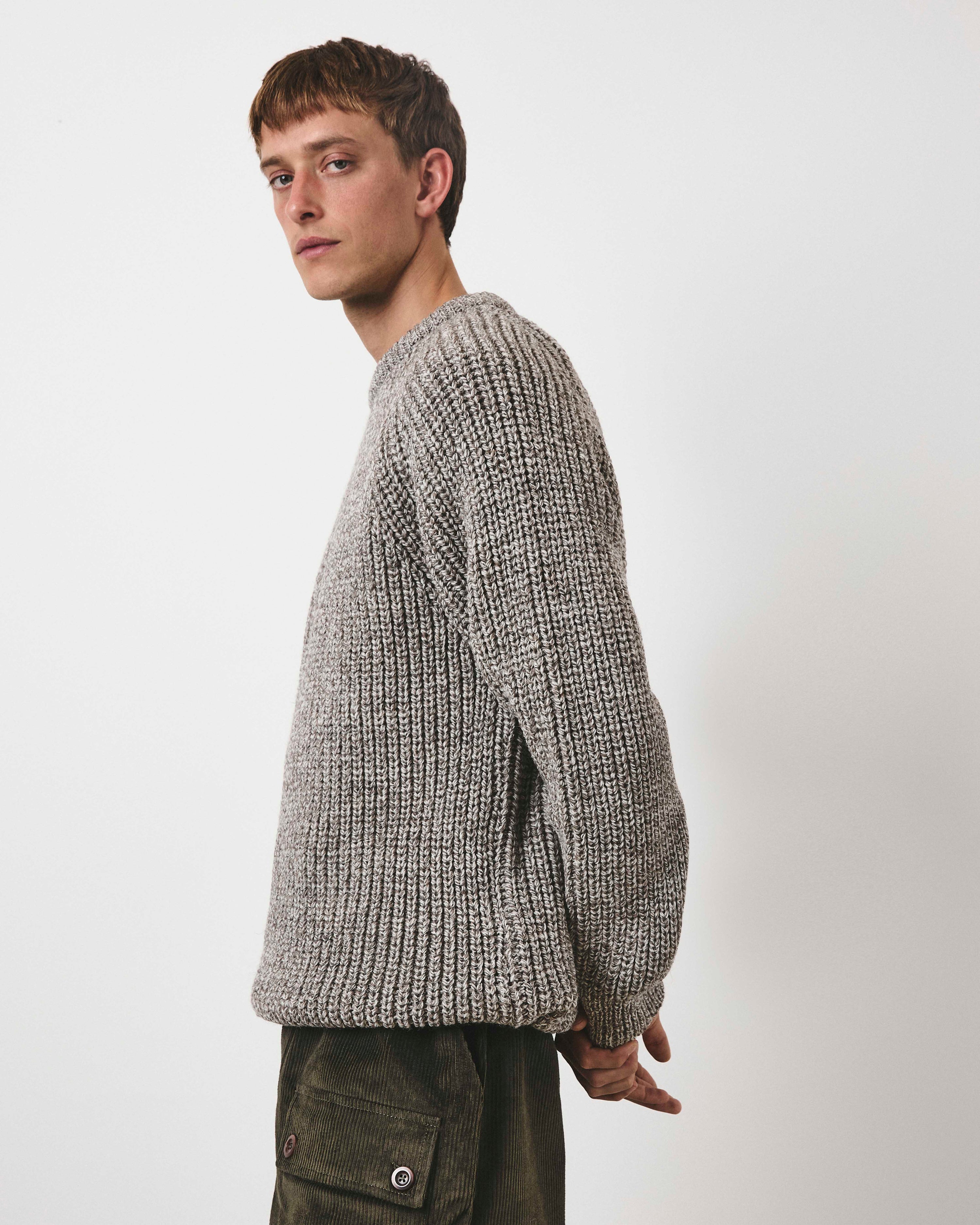 Holmes Raglan Wool Knit - Natural