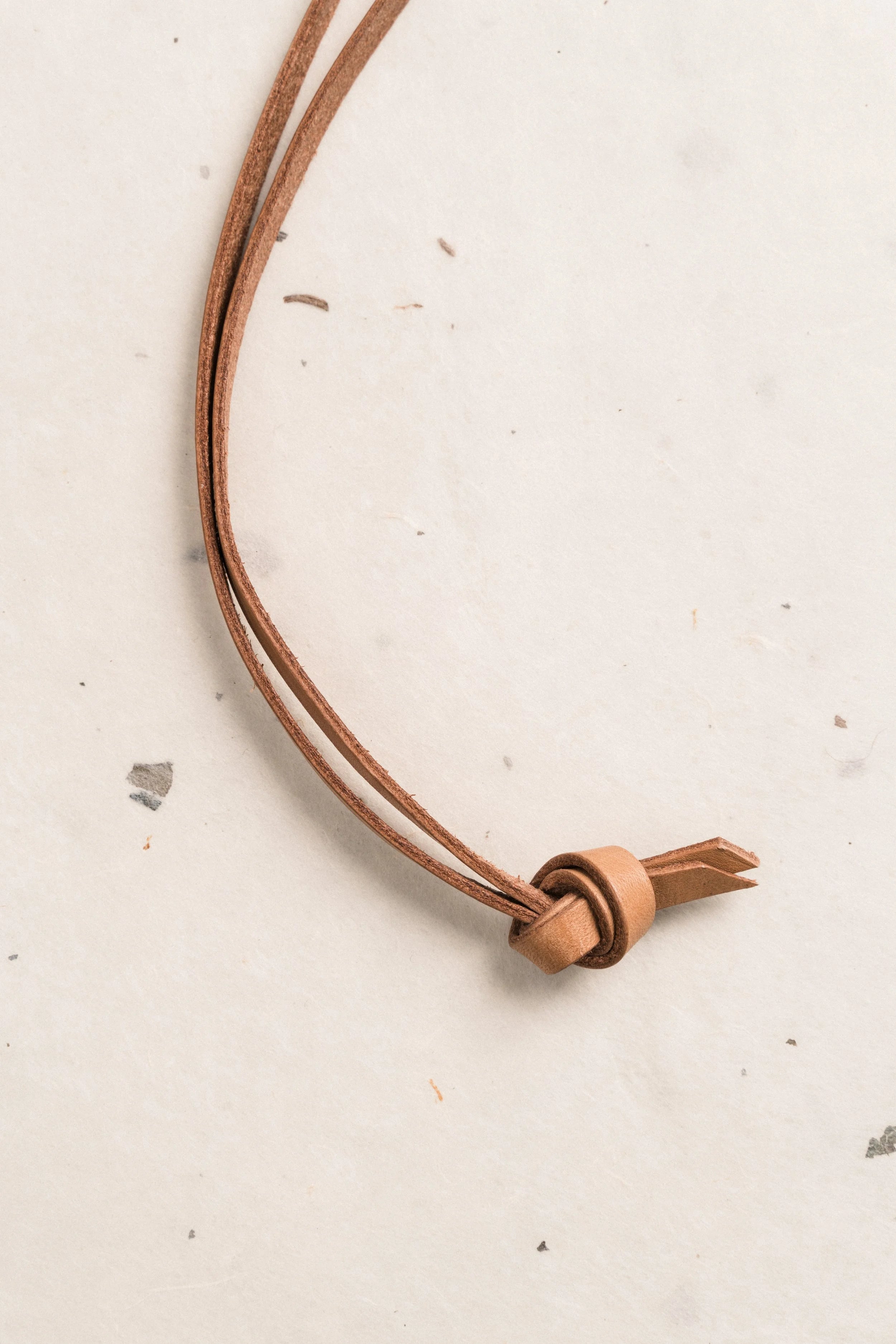 Sunglasses Hammock Lanyard - Natural Leather