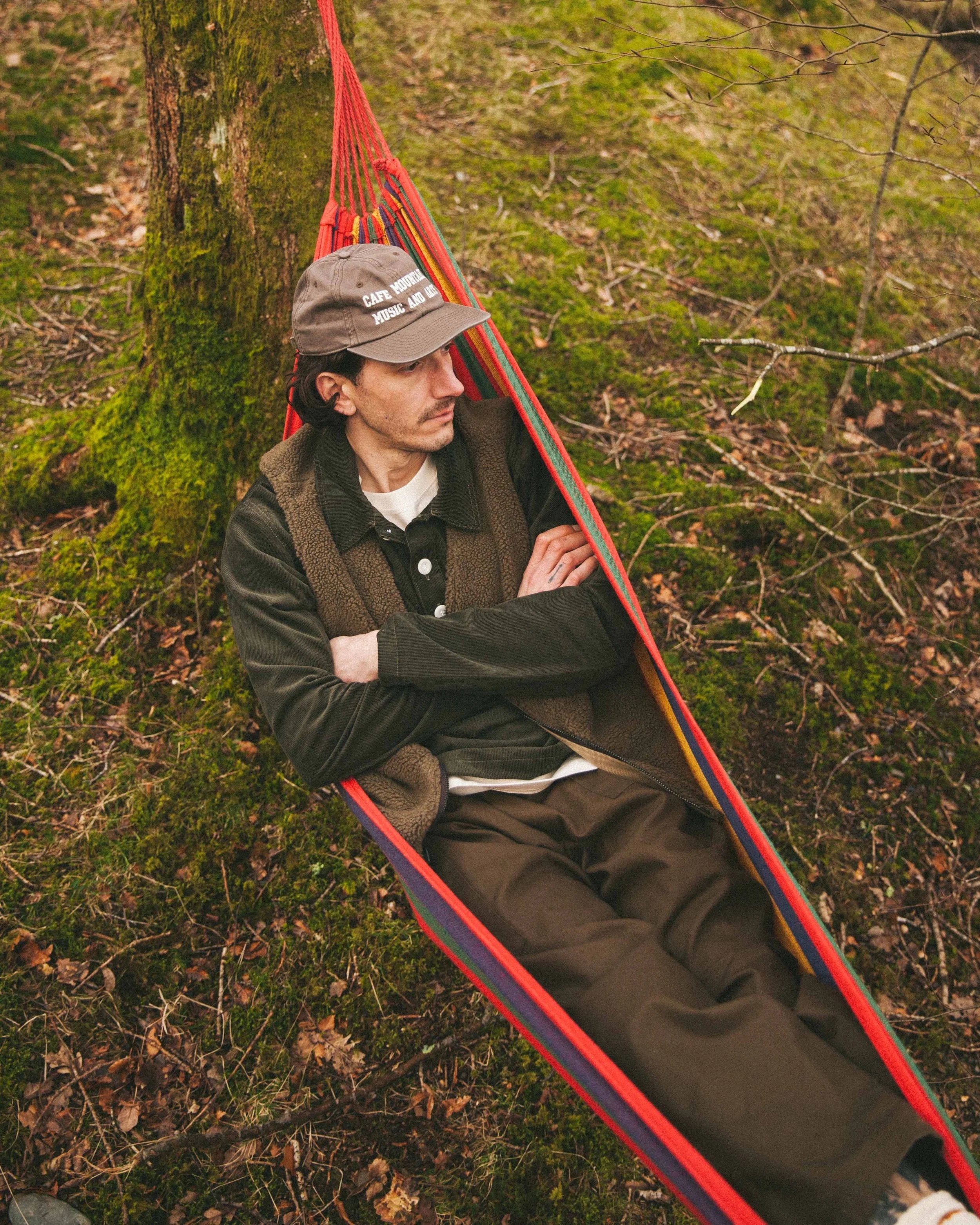 Cord Leisure Popover Shirt - Moss