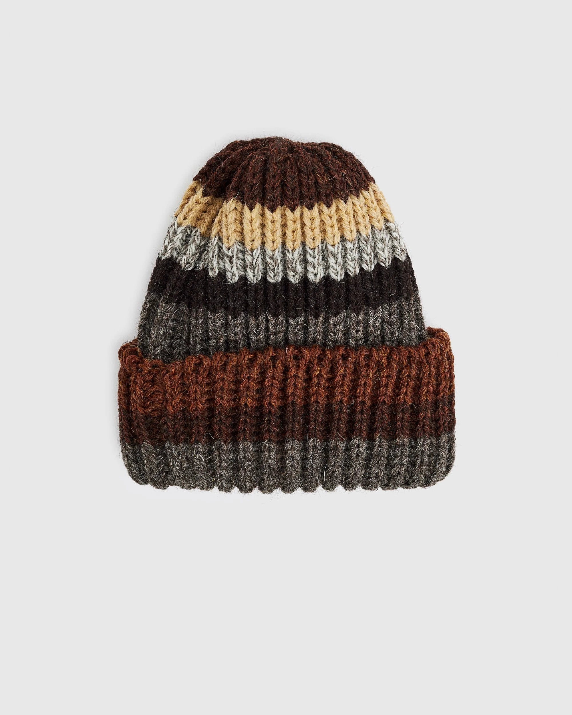 Stripe Wool Toque Beanie - Autumn Fields
